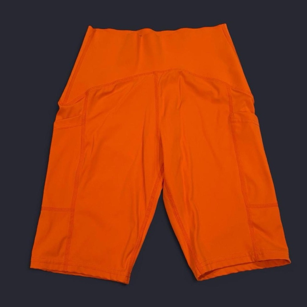 LA Society Orange Biker Shorts
